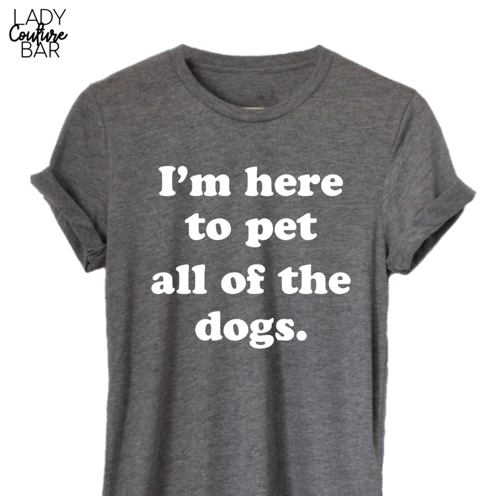 Funny Dog Shirt Graphic Tee Grey Funny Dog Mom